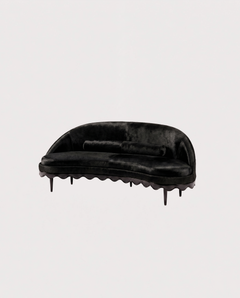 Canapé Romance - Noir - Peau de vache